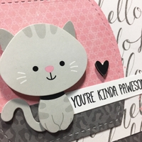 Stormy Kitty card - Doodlebug Doodle-Pop sticker